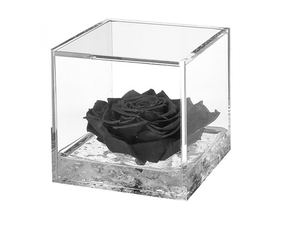 Flowercube extra large rosa nera - FloralGarden