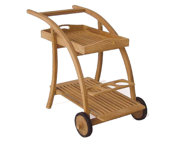 Carrello Cocktail C/vassoio Teak