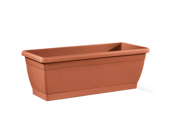 Cassetta Roxanne Con Sottocassetta Terracotta 60cm In Plastica