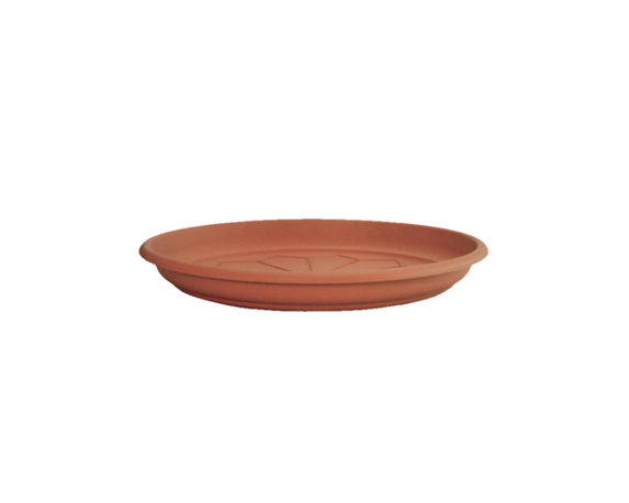 Sottovaso Naxos Tondo Terracotta D20cm In Plastica