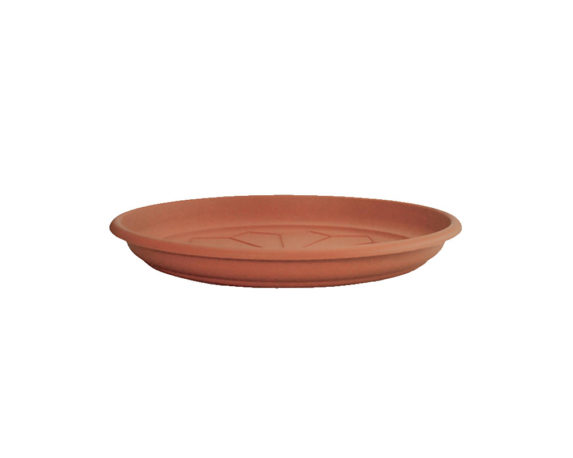 Sottovaso Naxos Tondo Terracotta D30cm In Plastica