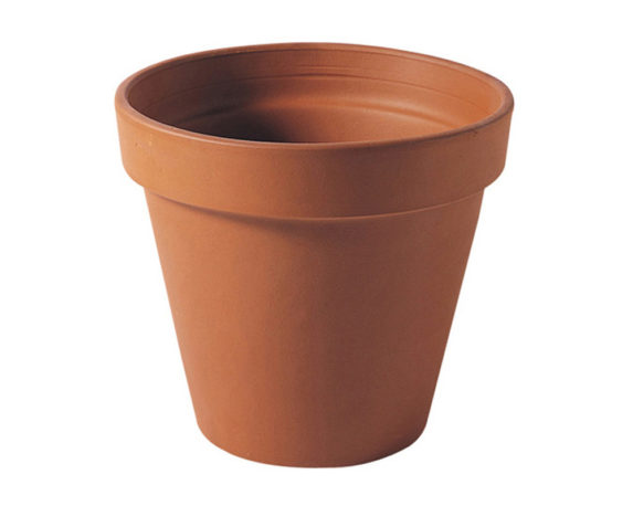 Vaso alto graffiato d19cm terracotta - FloralGarden