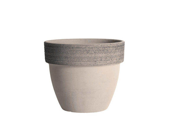 Vaso Palladio Graffiato D45cm Terracotta Vulcano