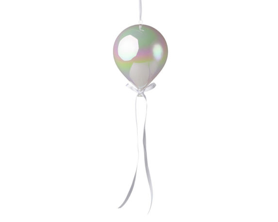 Palloncino Pensile C-led Vetro Bianco