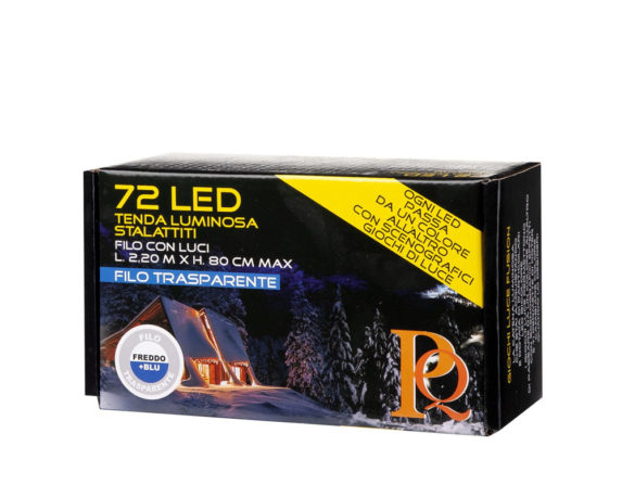 Tende Luminose Outdoor 72led Luce Fredda