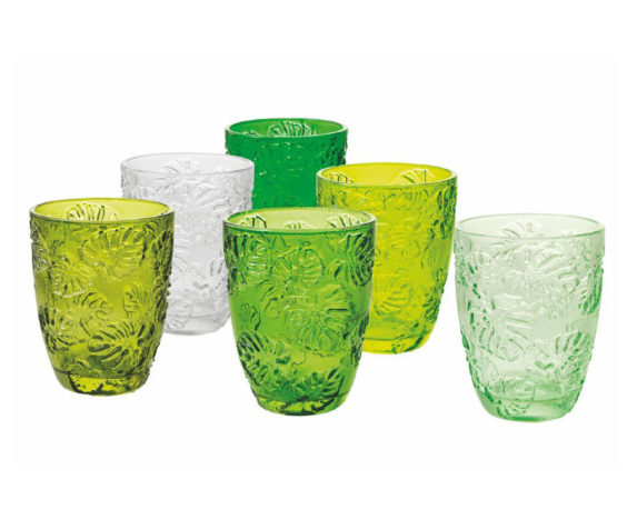 Set Bicchieri D’acqua 6pz Jungle