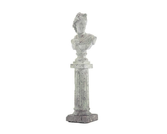 Busto Colonna Romana Ceramica H64