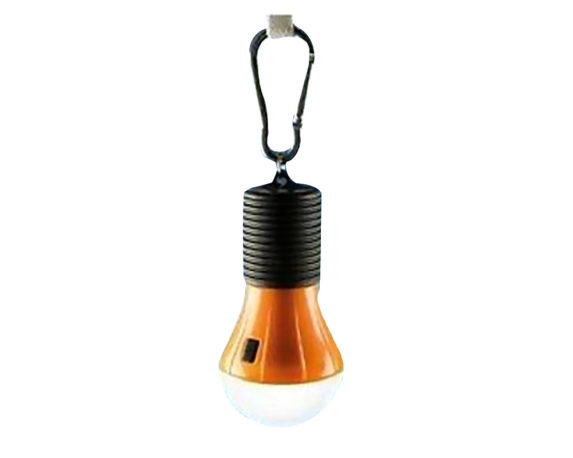 Lampada Da Campeggio LED 1W C/gancio Moschettone Mix Color