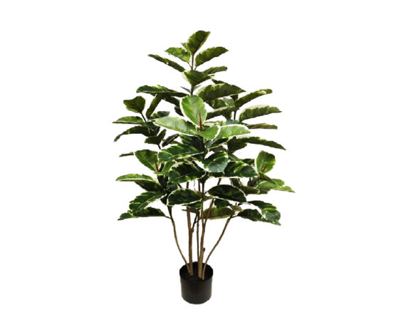 Ficus Elastica Artificiale In Vaso H120