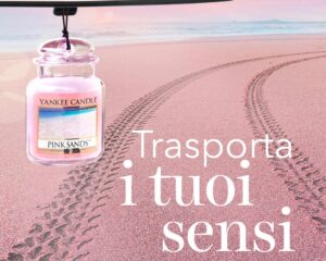 Yankee Candle Pink Sands supporto per deodoranti per auto con ricarica