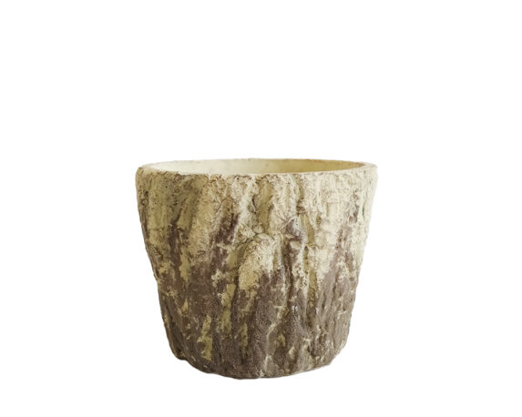 Vaso Rotondo Ø14 Cm Effetto Legno