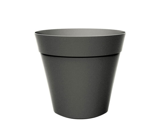 Vaso Conico Chicago Grigio D50cm In Plastica