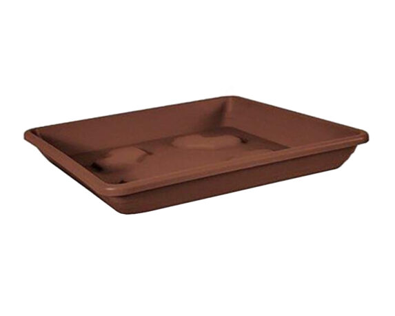 Sottovaso Quadrato Bronzo 50x50cm In Plastica