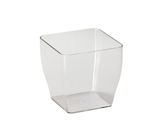 Vaso Living Quadrato Ø13 Cm Trasparente