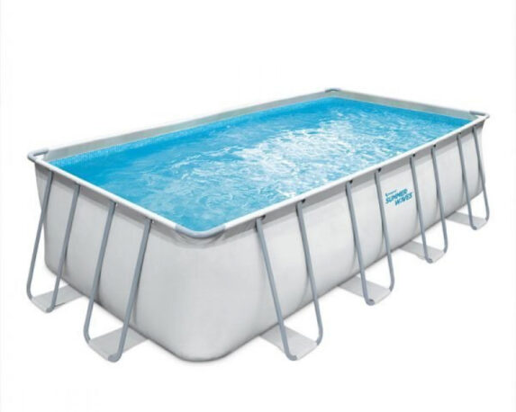 Piscina Ultra XTR Frame Rettangolare 975x488x13h In Acciaio, Poliestere E PVC