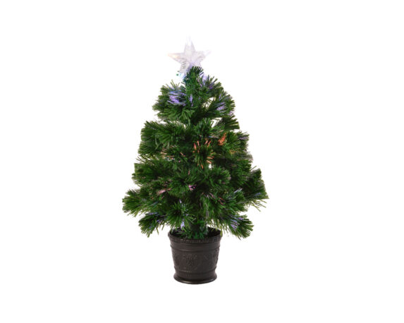 Albero Di Natale In Fibre Ottiche Interno Con Vaso