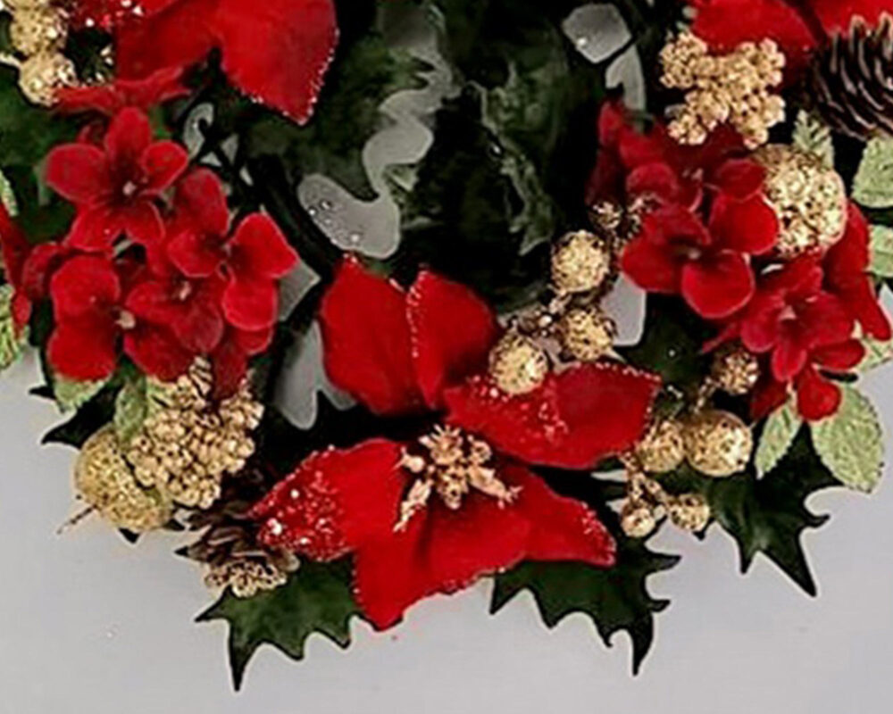 C R 80MM 23CM POINSETTIA BACCHE ROS ORO 72507546 1