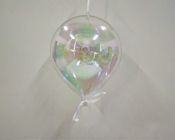 Palloncino Glitterato Di Ceramica Trasparente