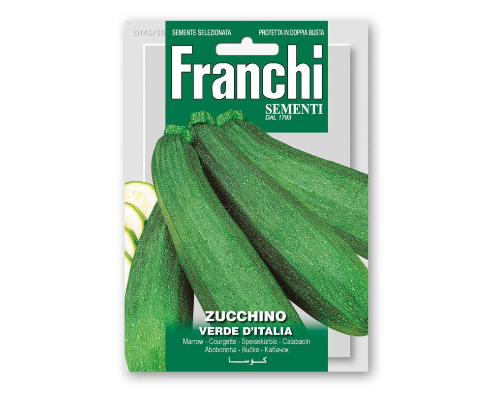 SEMI ZUCCHINO VERDE ITALIA ORTO DOPPIA BUSTA DBO 146 36