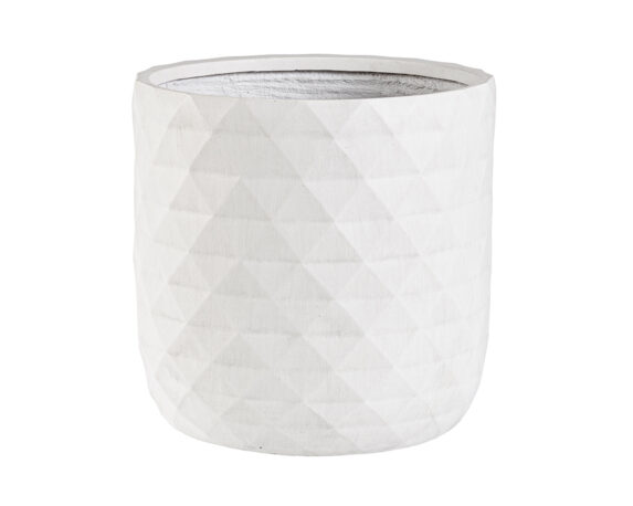 Porta Vaso Pyramid Tondo Bianco Large – Bizzotto