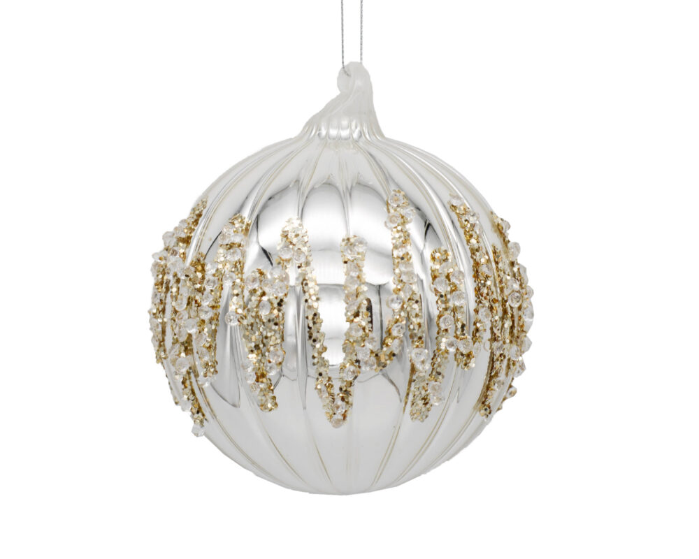 SFERA 100MM SPICCHI ARGENTO C GEMME 72537349