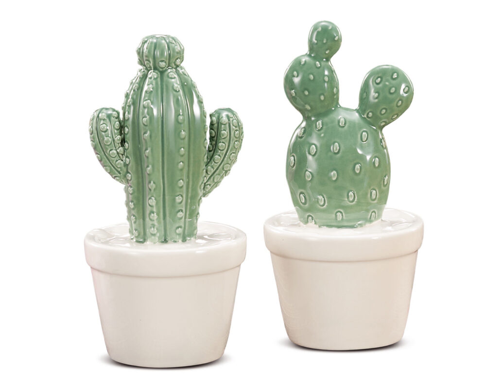 CACHEPOT C CACTUS CERAMICA 2MOD 46668