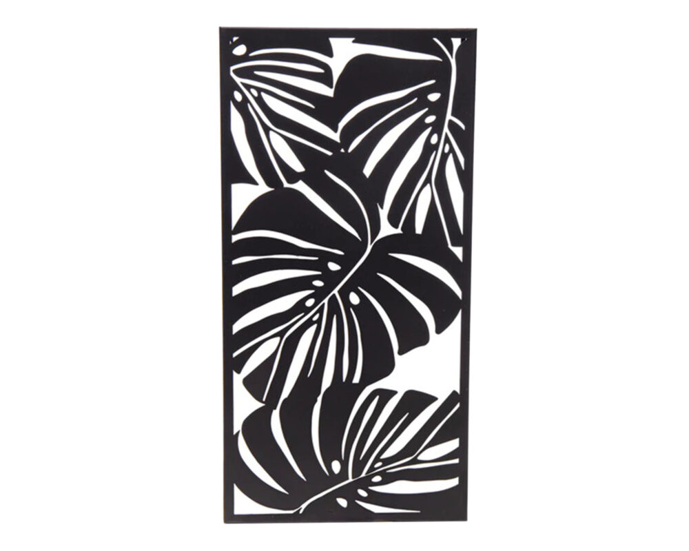 DECO MONSTERA IN METALLO BLACK 30X60 125059