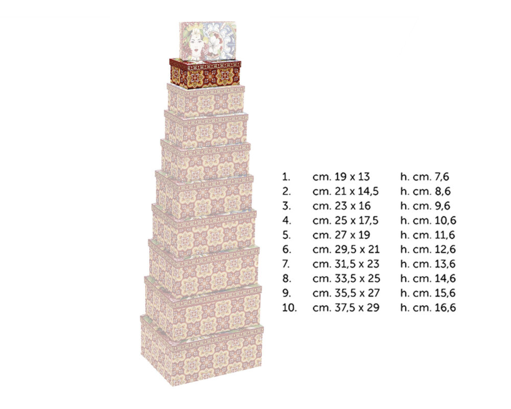 SCATOLA CARTONE STAMPA T.MORO ROSSA 2 10 74538.2 3