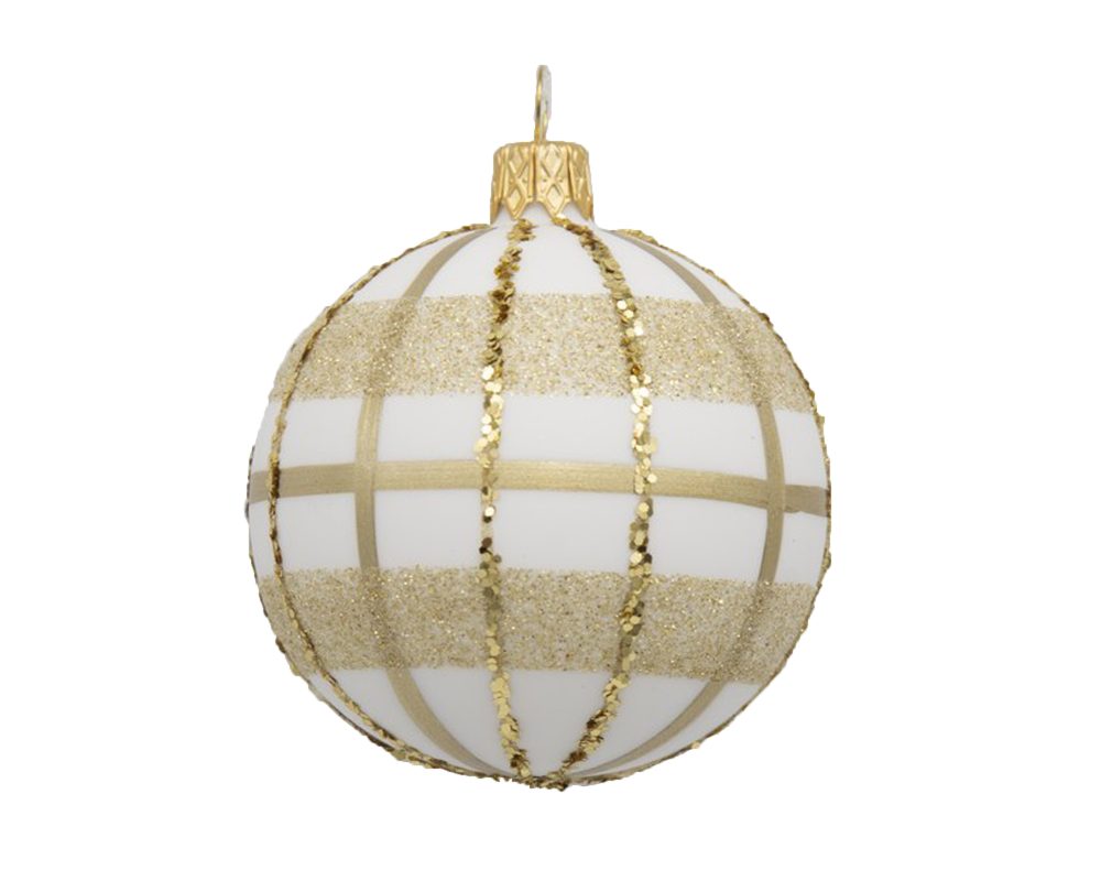 SFERA 70MM SCOZZESE BIANCO ORO 72546096