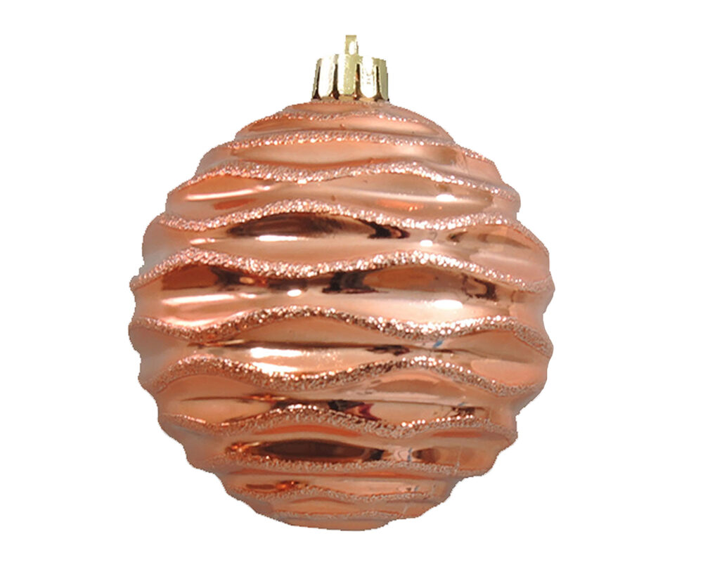 Sfera Di Natale Avorio Rame Bronzo - immagine 5