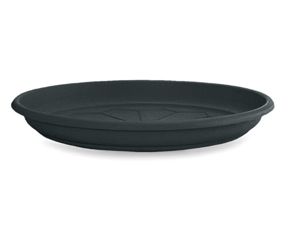 Sottovaso Naxos Tondo Antracite D40cm In Plastica