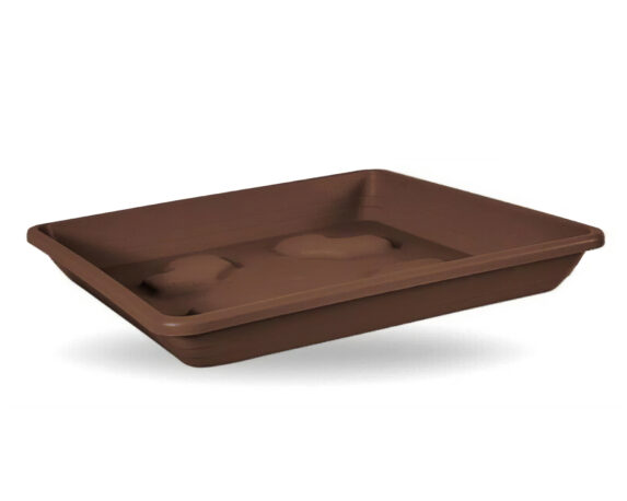 Sottovaso Quadrato Bronzo 30x30cm In Plastica