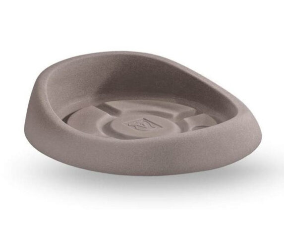 Sottovaso Genesis Rotondo Taupe D37cm In Plastica