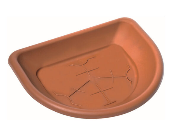 Sottovaso Da Muro Con Rialzo Terracotta