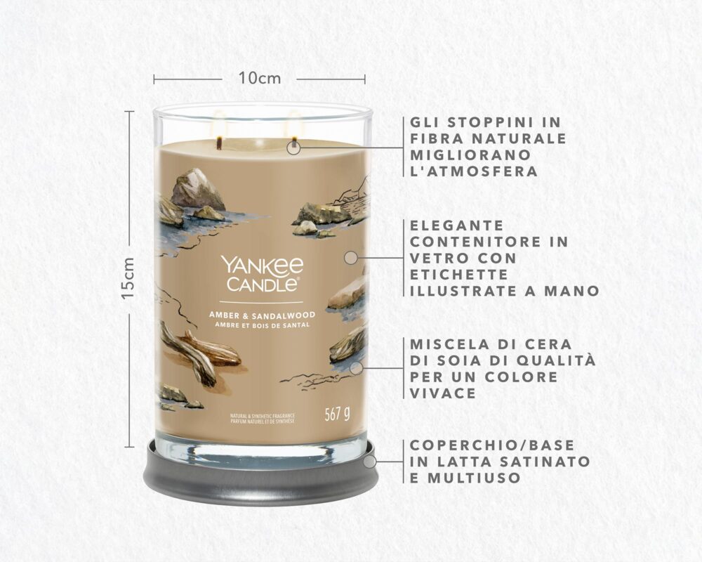 CANDELA TUMBLER GRANDE AMBER SANDALWOOD 1630050E 3 1