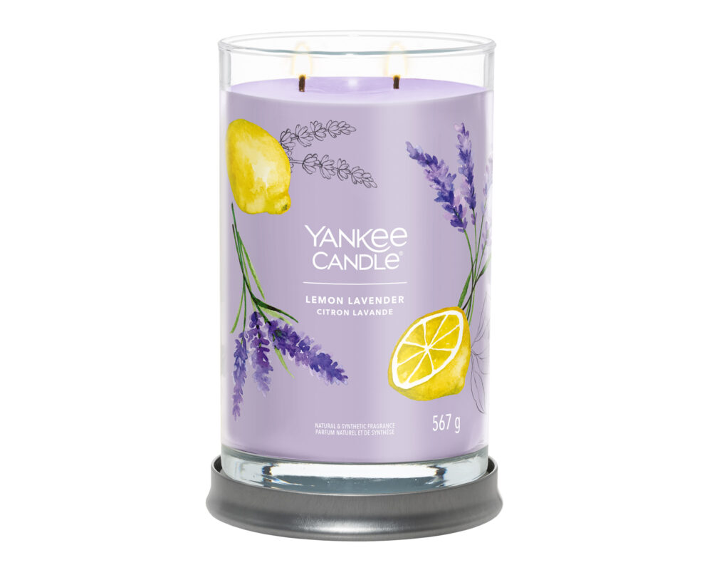 Candela Tumbler Grande Lemon Lavender - Yankee Candle - immagine 2