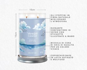 Ocean Air Yankee Candle - Candela Tumbler Grande Signature - Elisir  Fragranze