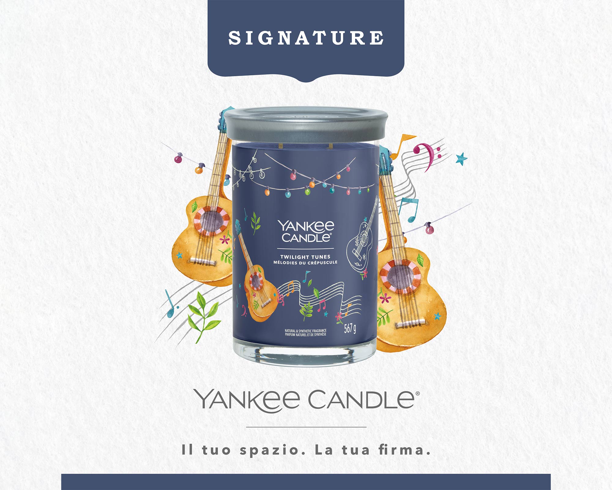Giara Candela Grande Signature Twilight Tunes - Yankee Candle - FloralGarden