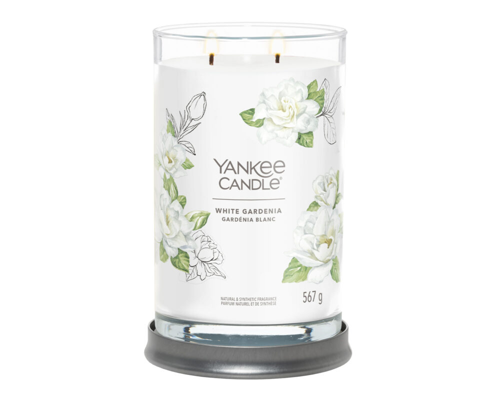 Candela Tumbler Grande White Gardenia - Yankee Candle - immagine 2