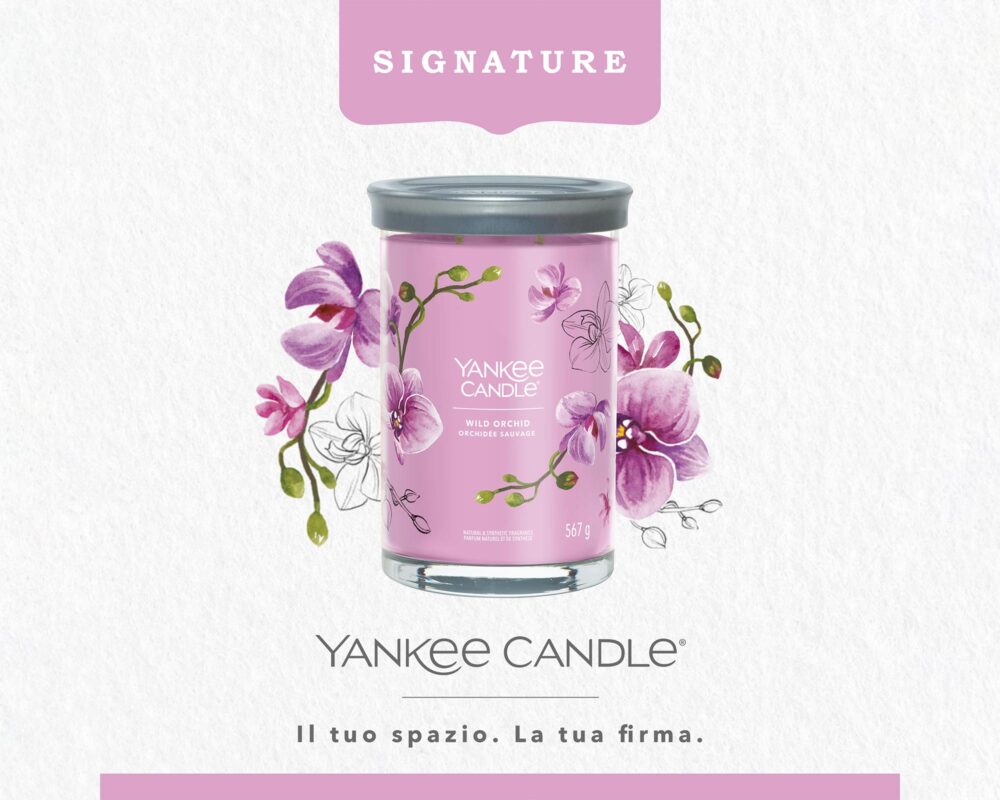 Candela Tumbler Grande Wild Orchid - Yankee Candle - immagine 3