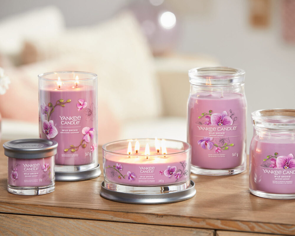 Candela Tumbler Grande Wild Orchid - Yankee Candle - immagine 9