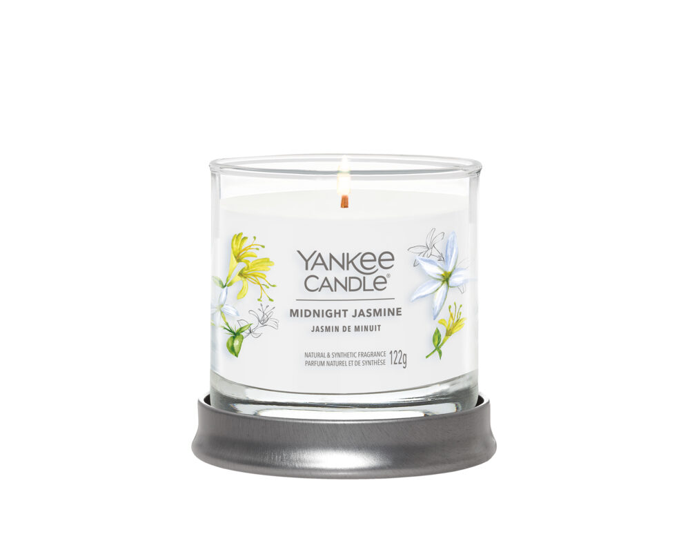 Candela Tumbler Piccola Midnight Jasmine - Yankee Candle - immagine 2