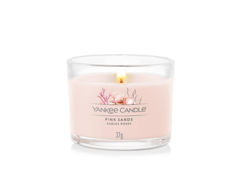 CANDELA VOTIVA IN VETRO SINGOLA PINK SANDS 1686380E 1