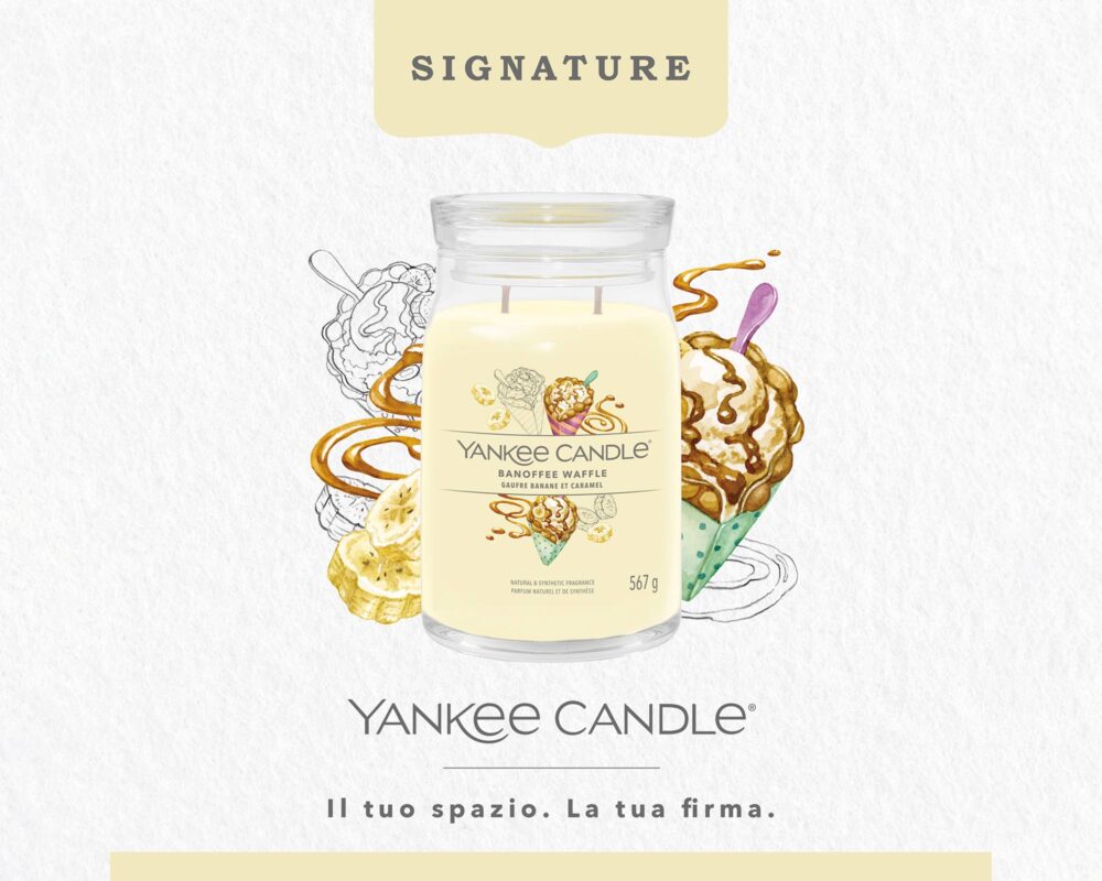 Giara Candela Grande Signature Banoffee Waffle - Yankee Candle - immagine 3