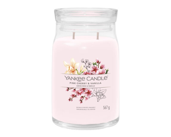 Giara Candela Grande Signature Pink Cherry & Vanilla – Yankee Candle