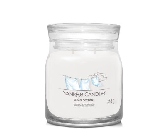 Giara Candela Media Signature Clean Cotton – Yankee Candle