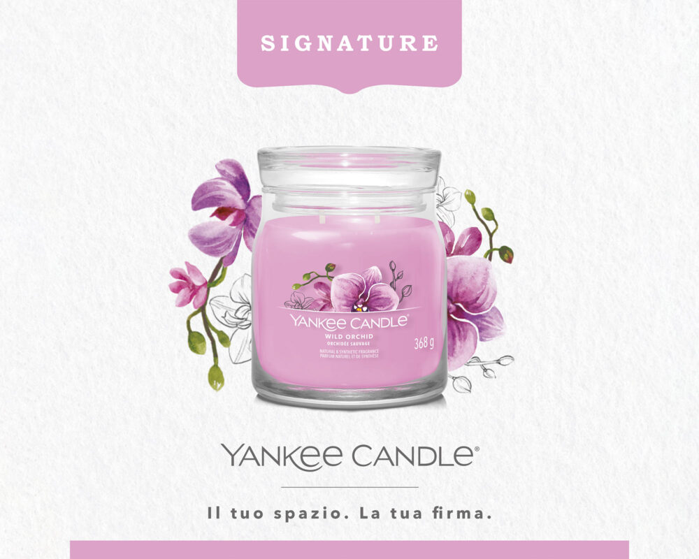 Giara Candela Media Signature Wild Orchid - Yankee Candle - immagine 4