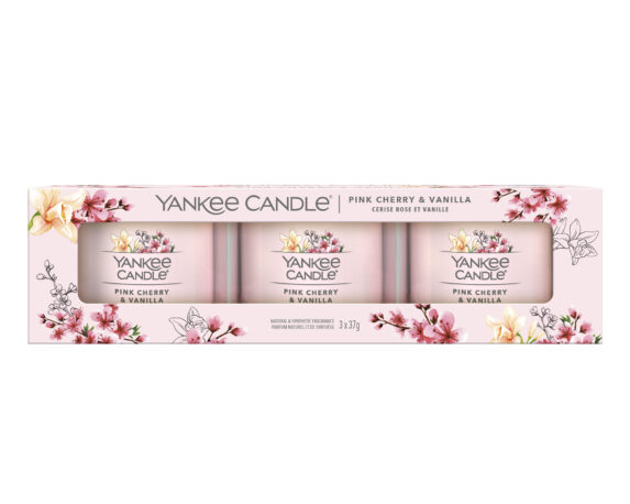 Set 3 Candela Voltiva Singola Pink Cherry & Vanilla – Yankee Candle