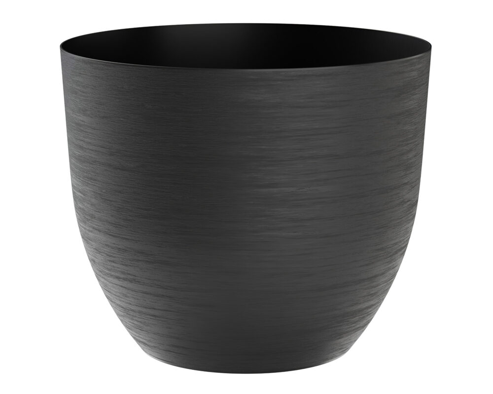 VASO TONDO OVER PLASTICA RICICLATA BLACK 28CM 33706028238 1