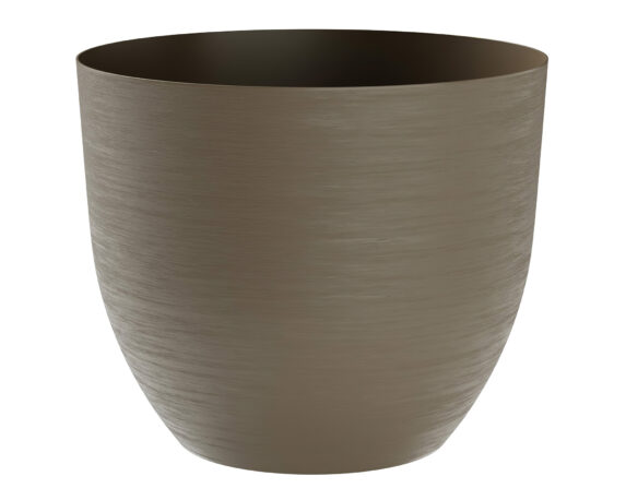 Vaso Tondo Over In Plastica Riciclata Sand – Teraplast